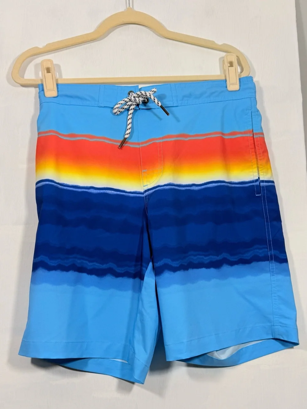 Sonoma Blue Swim Trunks with Sunset Gradient